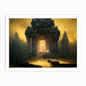 Ancient Temple Cambodia Gaming 2 Art Print