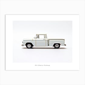 Toy Car 62 Chevy Pickup White Poster Art Print