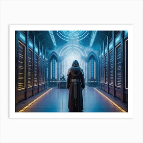 Tech priests prayying to server farms 7 Art Print