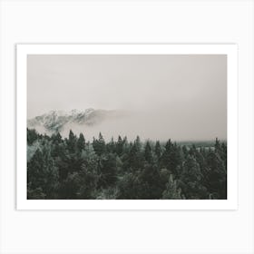 Foggy Mountain Wilderness Art Print