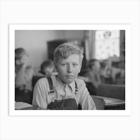 Pupil In Rural School, Williams County, North Dakota By Russell Lee 1 Art Print