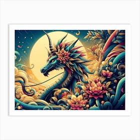 Dragon Painting 8 Art Print