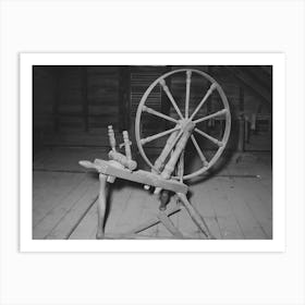 Spinning Wheel In Attic, Cajun Farm Home, Crowley, Louisiana By Russell Lee 1 Art Print