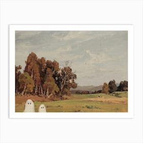 Autumn Landscape With Ghosts Art Print