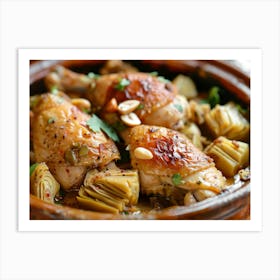 Chicken With Artichokes 2 Art Print