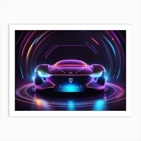 Futuristic Car 31 Art Print