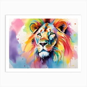 Lion Painting 49 Art Print