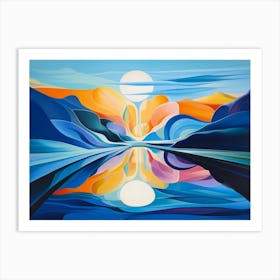 Milton Glaser Inspired Abstract Art Print