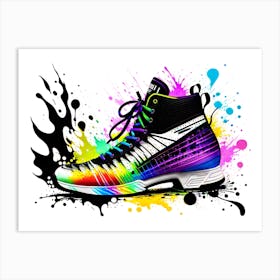 Rainbow Shoe Art Print