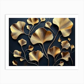 Ginkgo Leaves 8 Art Print