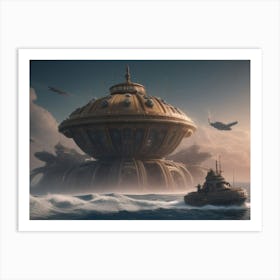 Atlantis Mothership Art Print