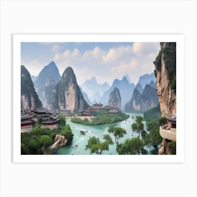 Liu Jiang landscape Art Print