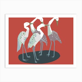 Herons Art Print