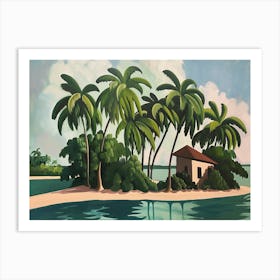 House On The Island Art Print