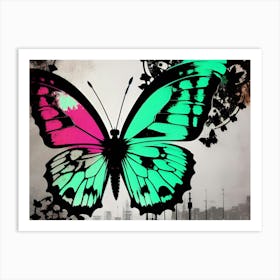 Butterfly In The City 4 Art Print