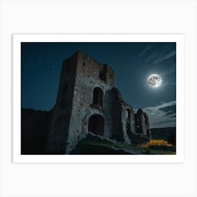 Castle At Night Art Print