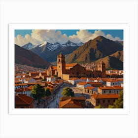 City Of Cusco Art Art Print