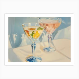 Cocktails with Citrus Garnishes Art Print