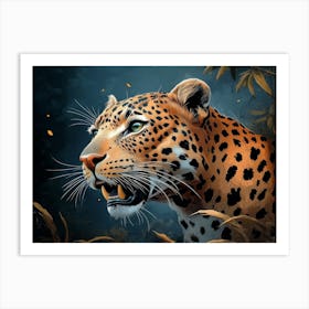 Leopard In The Jungle 1 Art Print