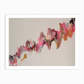 Fluid art pink Art Print