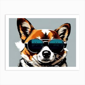 Corgi Dog 4 Art Print