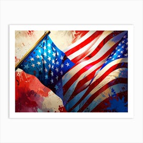 American Flag 9 Art Print