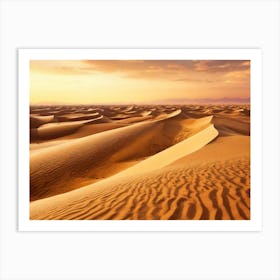 Sunset In The Desert 16 Art Print