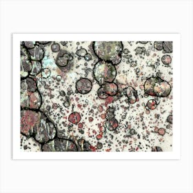 Abstraction A Cold Volcano Art Print