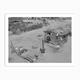 Shack Home And Yard, Mays Avenue Camp, Oklahoma City, Oklahoma, Notice Crude Fence Made Of Old Water Boilers Art Print