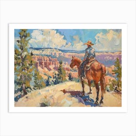 Cowboy In Bryce Canyon Utah 3 Art Print