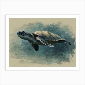 Green Sea Turtle Art Print