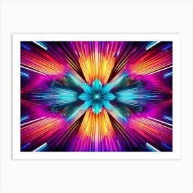 Abstract Psychedelic Background Art Print