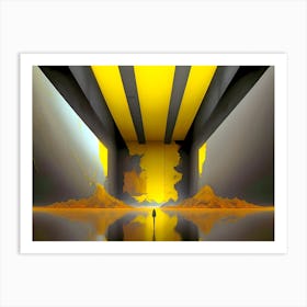 Yellow Tunnel Art Print