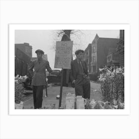 Untitled Photo, Possibly Related To Peddlers On Easter Morning On Garfield Boulevard, Chicago, Illinois By Russell Art Print