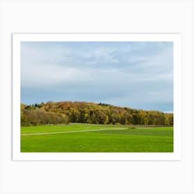 Green Field With Trees 2 Art Print