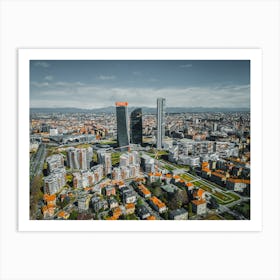 City Life Milan, Italy Poster Print of City skyline, Milan, Italy, Europe. 1 Art Print