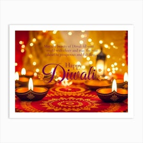 Happy Diwali 2 Art Print