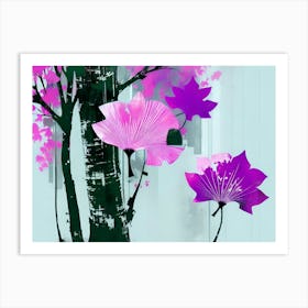 Pink Tree Art Print