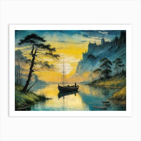 Scotland At Sunset Art Print