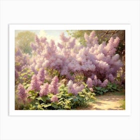 Lilac Blossoms In Spring Art Print