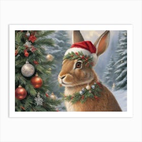 Christmas Animals 19 Art Print