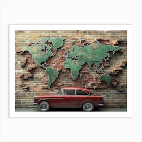 World Map Wall Art Print