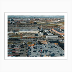 Aerial View Of A City Art Print