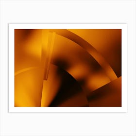 Abstract Image Orange Pattern Art Print