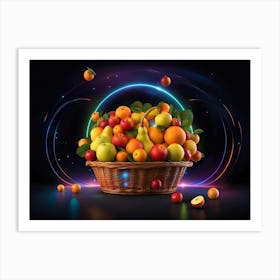 Basket Of Fruit 5 Art Print