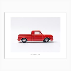 Toy Car 67 Chevy C10 Red Poster Art Print