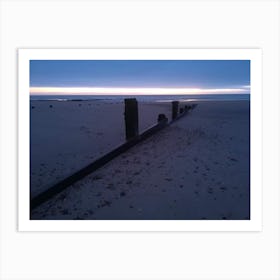 Beach at Night 1 Art Print