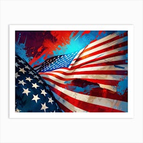 American Flag 8 Art Print