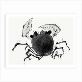 Katsushika Hokusai Crab Ink Drawing Art Print