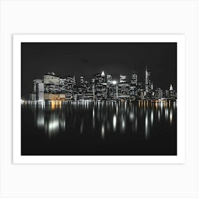 New York City At Night 1 Art Print